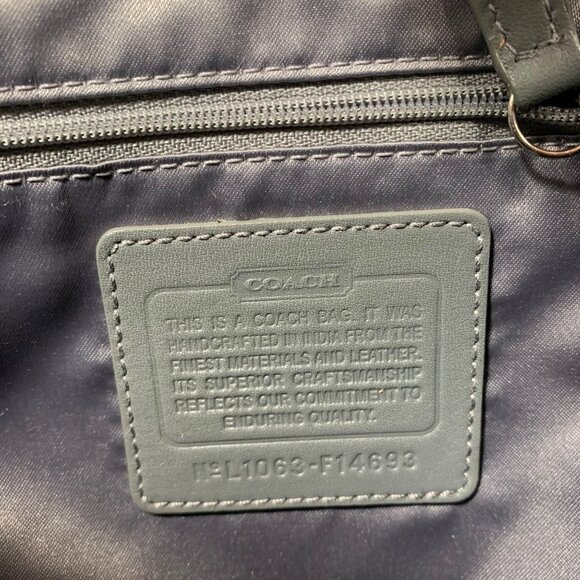 COACH Penelope Signature Lunch Tote Patent Trim Shoulder Bag F16532 w/ Tag EUC - Picture 8 of 10